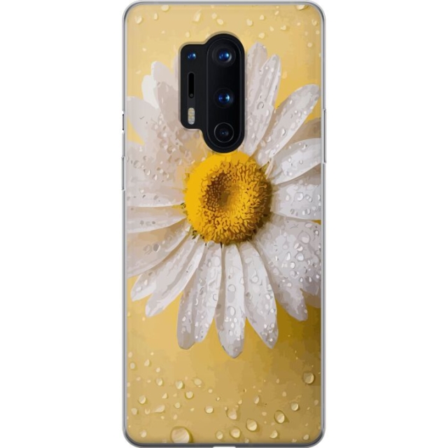 Mobile case for OnePlus 8 Pro with Porslinsblomma design