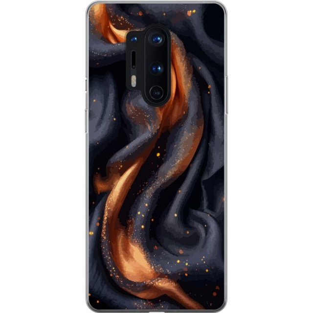 Mobile case for OnePlus 8 Pro with Fiery silk design