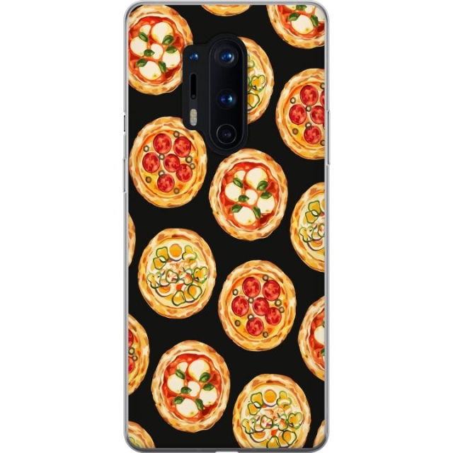 Mobile case for OnePlus 8 Pro with Pizza design