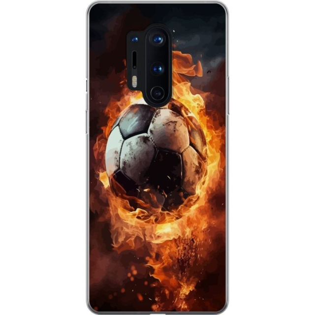 Mobile case for OnePlus 8 Pro with Football design