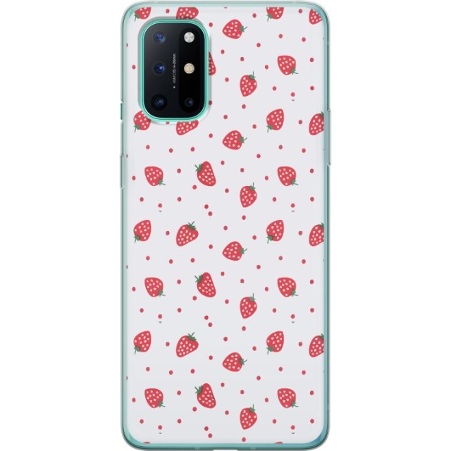 Mobile case for OnePlus 8T with Strawberries design