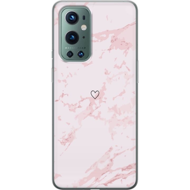 Mobile case for OnePlus 9 Pro with Pink Heart design