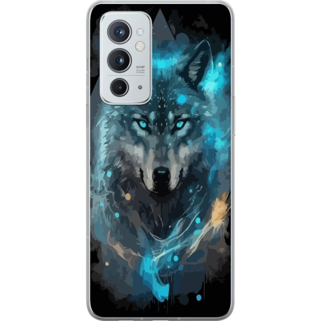 Mobile case for OnePlus 9RT 5G with Wolf design