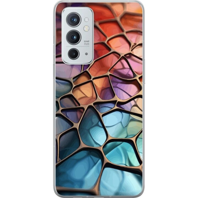 Mobile case for OnePlus 9RT 5G with Metallic pattern design