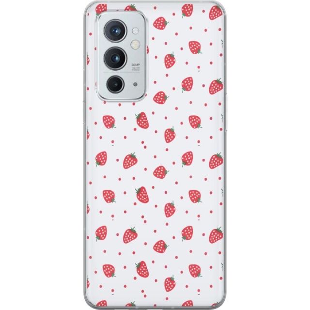 Mobile case for OnePlus 9RT 5G with Strawberries design