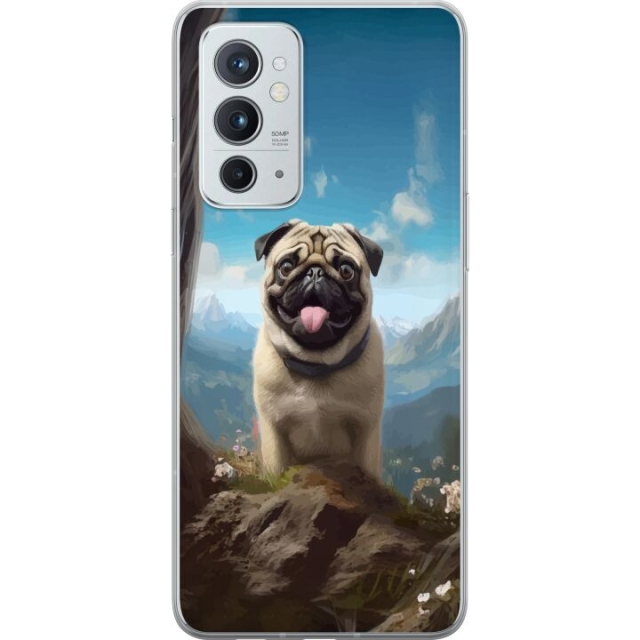 Mobile case for OnePlus 9RT 5G with Happy Dog design