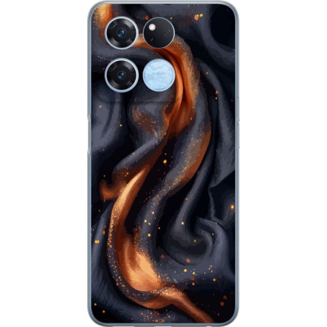 Mobile case for OnePlus Ace Racing with Fiery silk design