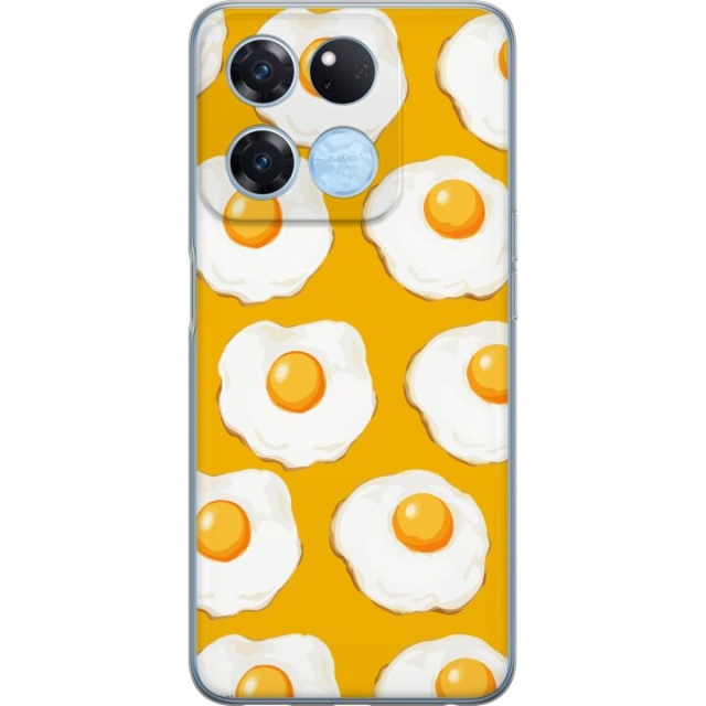 Mobile case for OnePlus Ace Racing with Fried egg design
