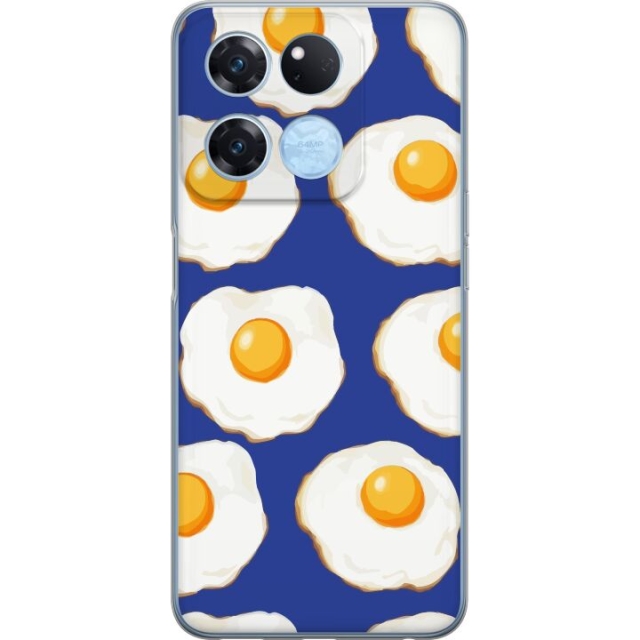 Mobile case for OnePlus Ace Racing with Fried eggs design