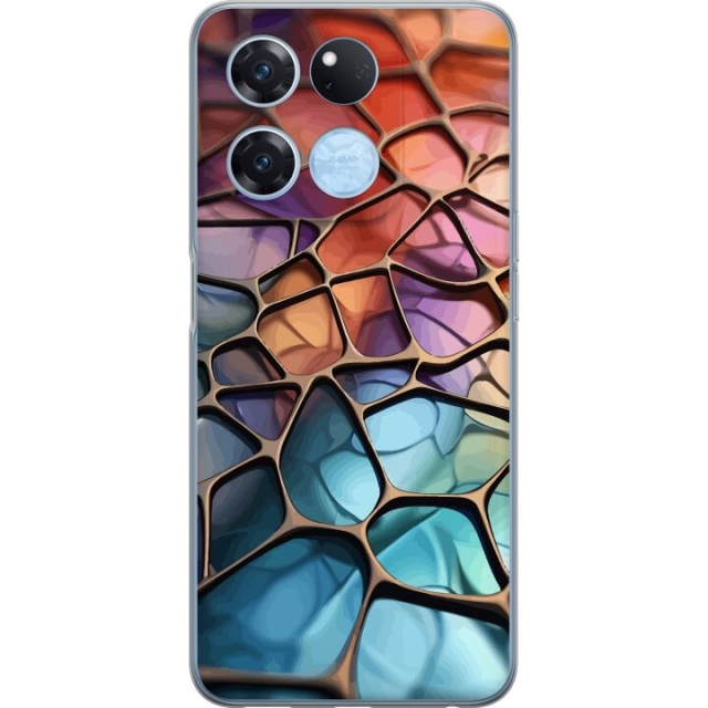 Mobile case for OnePlus Ace Racing with Metallic pattern design