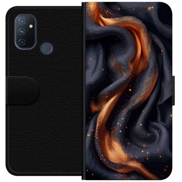 Wallet case for OnePlus Nord N100 with Fiery silk design