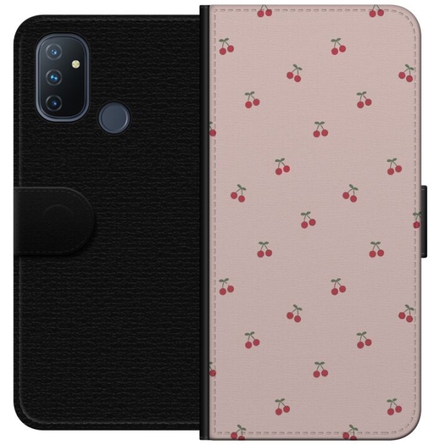 Wallet case for OnePlus Nord N100 with Cherry design