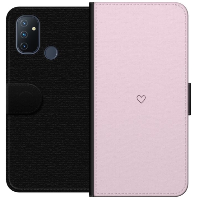 Wallet case for OnePlus Nord N100 with Heart design