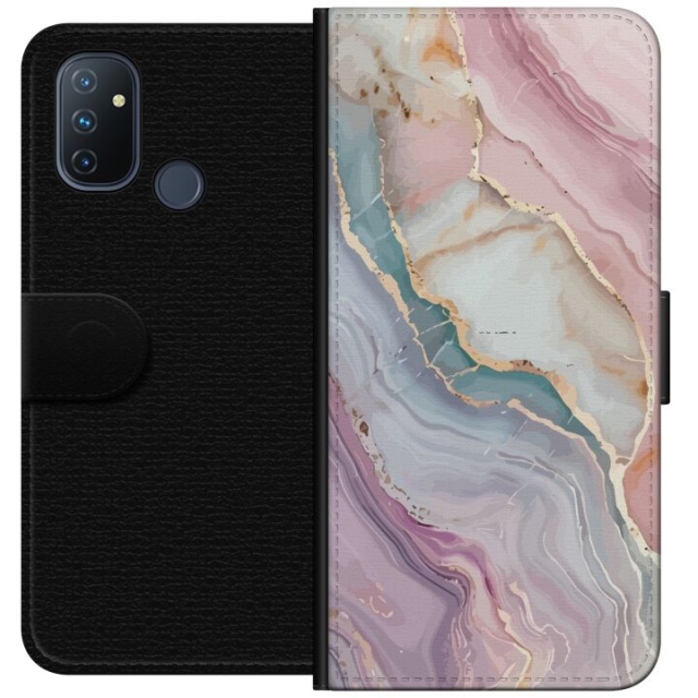 Wallet case for OnePlus Nord N100 with Marble design