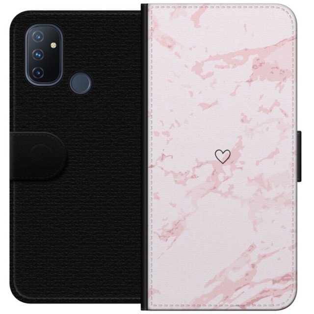 Wallet case for OnePlus Nord N100 with Pink Heart design