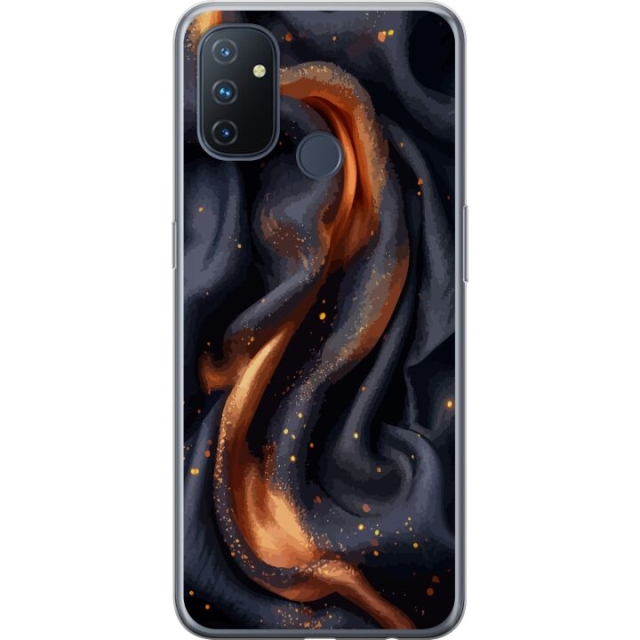 Mobile case for OnePlus Nord N100 with Fiery silk design