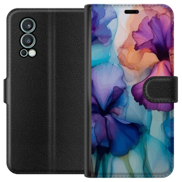 Wallet case for OnePlus Nord 2 5G with Magical flowers design