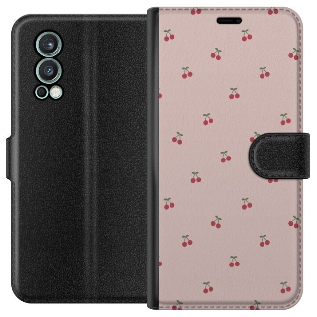 Wallet case for OnePlus Nord 2 5G with Cherry design