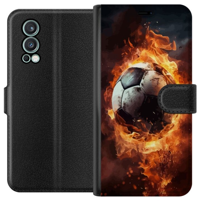 Wallet case for OnePlus Nord 2 5G with Football design