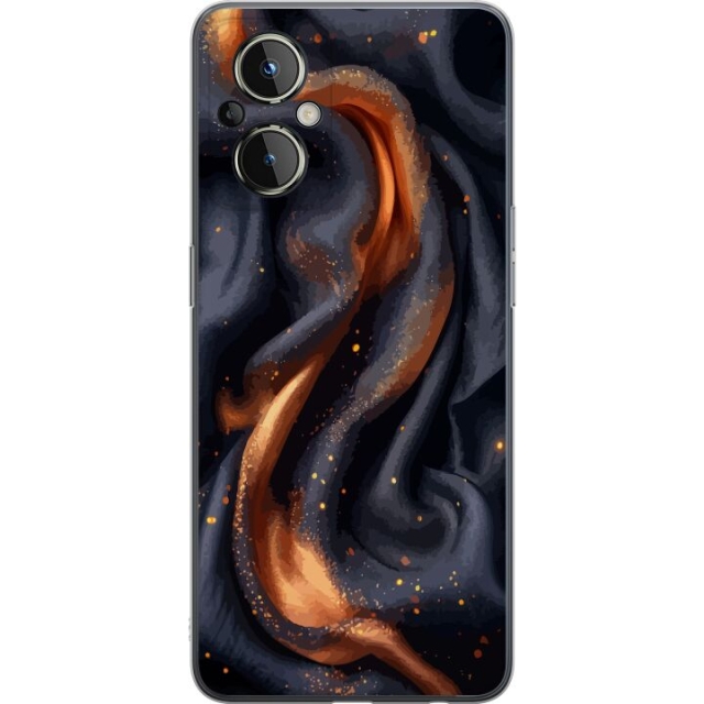 Mobile case for OnePlus Nord N20 5G with Fiery silk design