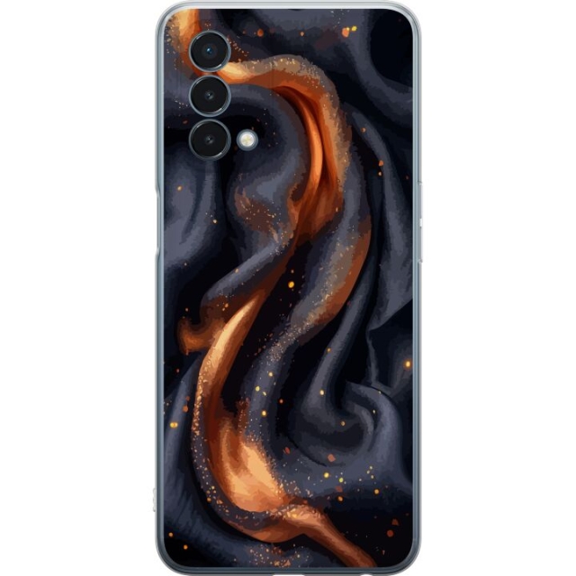 Mobile case for OnePlus Nord N200 5G with Fiery silk design