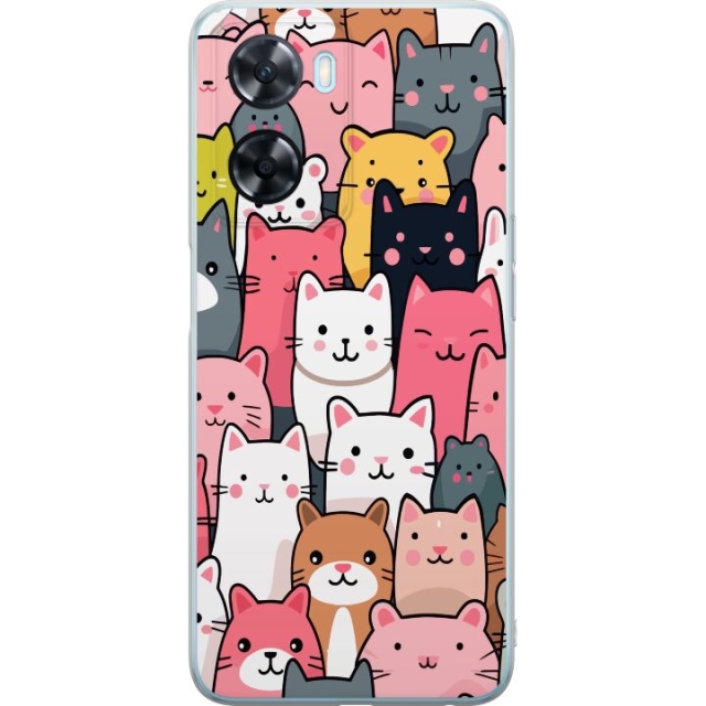 Mobile case for OnePlus Nord N20 SE with Cat pattern design