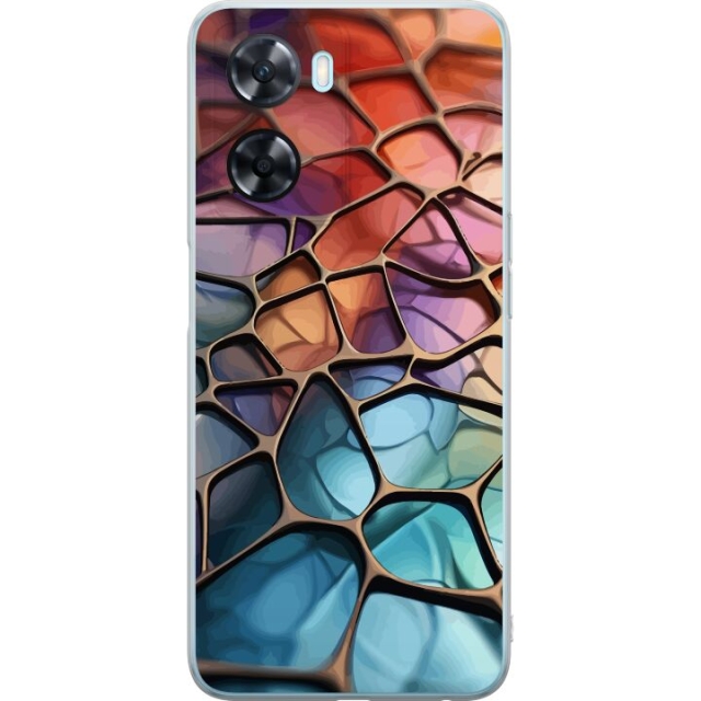 Mobile case for OnePlus Nord N20 SE with Metallic pattern design
