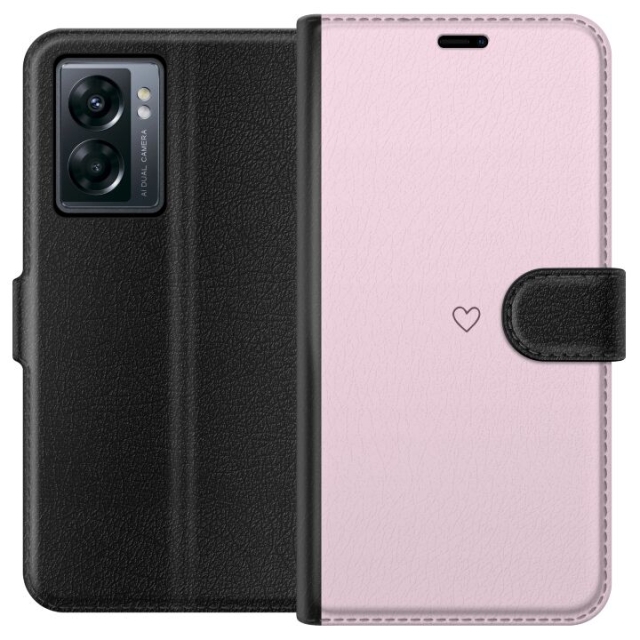 Wallet case for OnePlus Nord N300 with Heart design