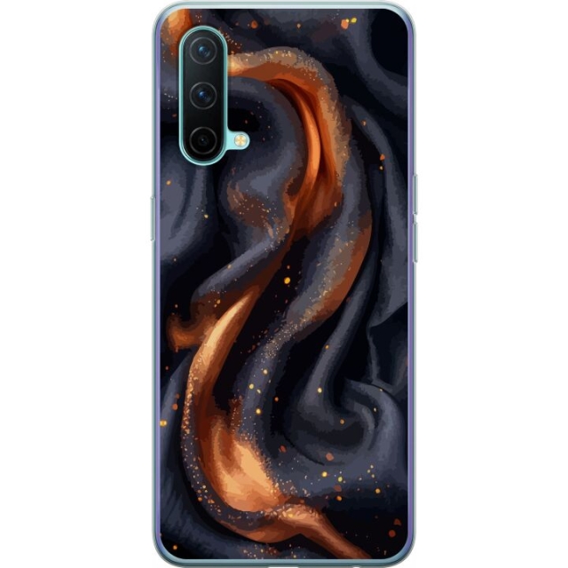 Mobile case for OnePlus Nord CE 5G with Fiery silk design