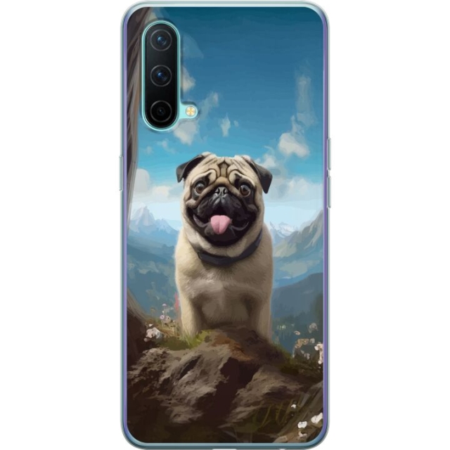 Mobile case for OnePlus Nord CE 5G with Happy Dog design
