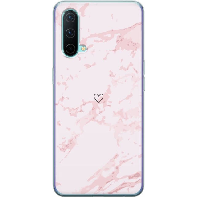 Mobile case for OnePlus Nord CE 5G with Pink Heart design