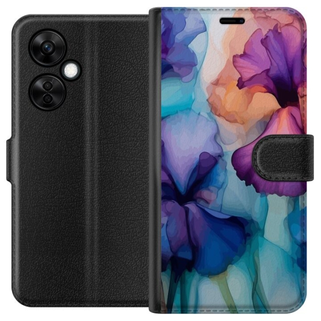 Wallet case for OnePlus Nord CE3 with Magical flowers design