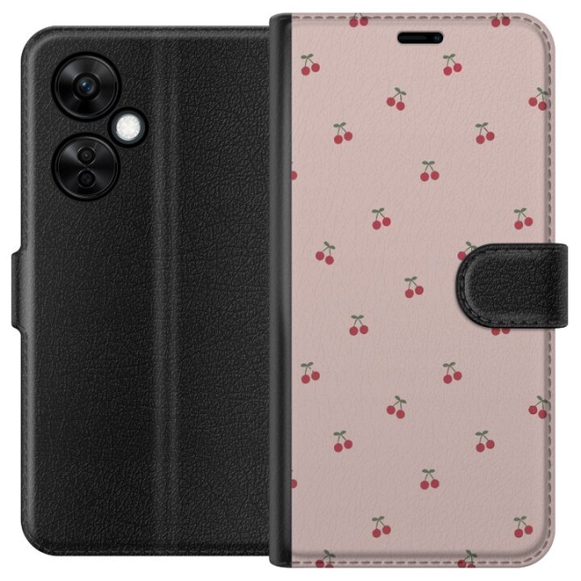Wallet case for OnePlus Nord CE3 with Cherry design