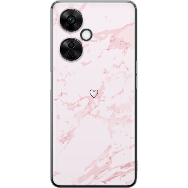 Mobile case for OnePlus Nord CE 3 Lite with Pink Heart design