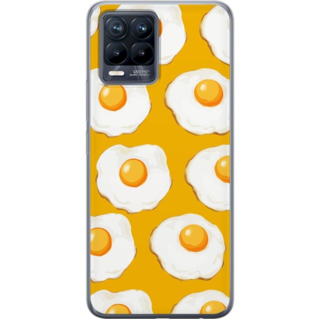 Mobile case for Realme 8 with Fried egg design