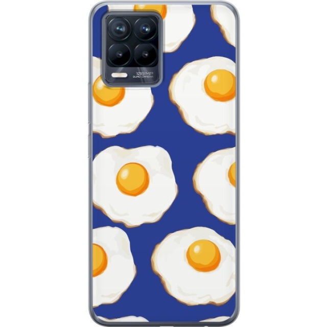 Mobile case for Realme 8 with Fried eggs design