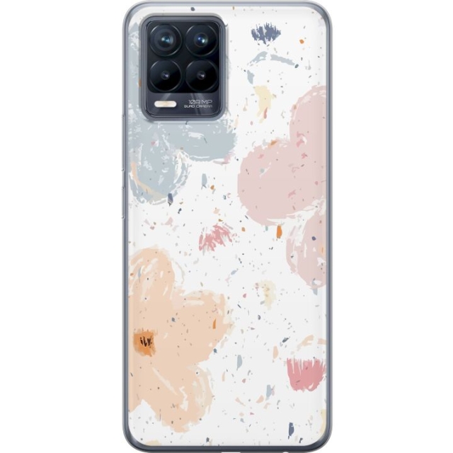 Mobile case for Realme 8 with Flowers design