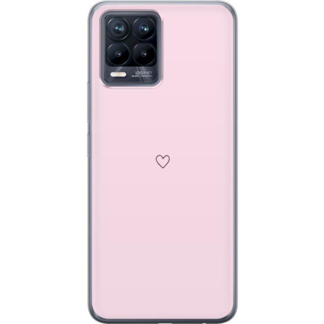 Mobile case for Realme 8 with Heart design