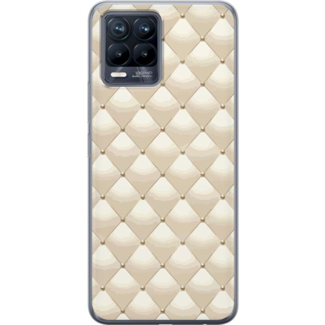 Mobile case for Realme 8 with Gold shine design