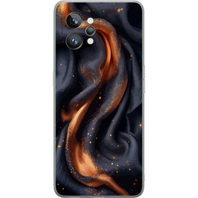 Mobile case for Realme GT2 Pro with Fiery silk design