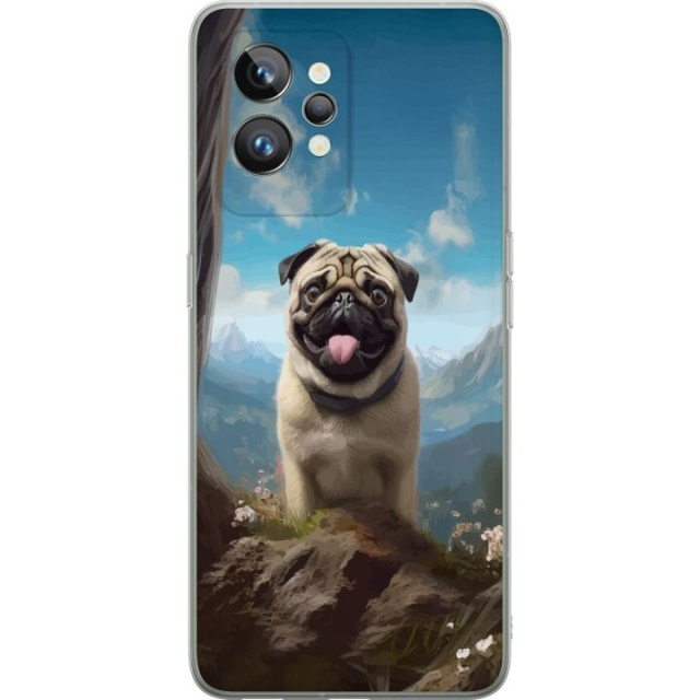 Mobile case for Realme GT2 Pro with Happy Dog design