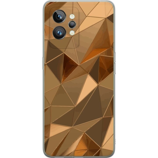 Mobile case for Realme GT2 Pro with 3D Gold design