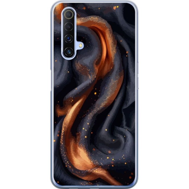 Mobile case for Realme X50 5G with Fiery silk design