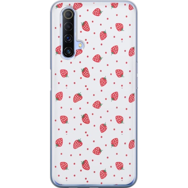 Mobile case for Realme X50 5G with Strawberries design