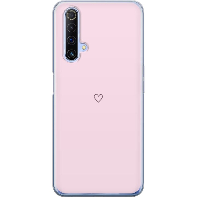 Mobile case for Realme X50 5G with Heart design