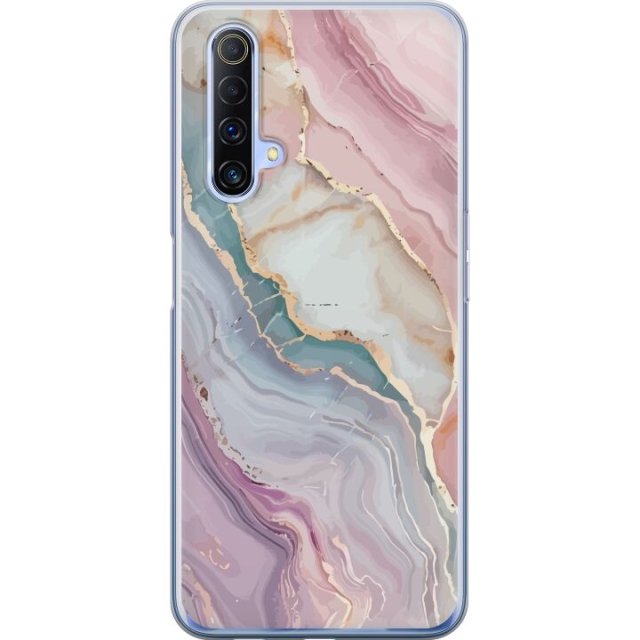 Mobile case for Realme X50 5G with Marble design