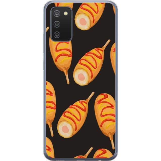 Mobile case for Samsung Galaxy A02s with Chicken drumstick design