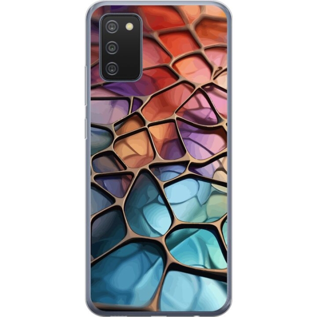 Mobile case for Samsung Galaxy A02s with Metallic pattern design
