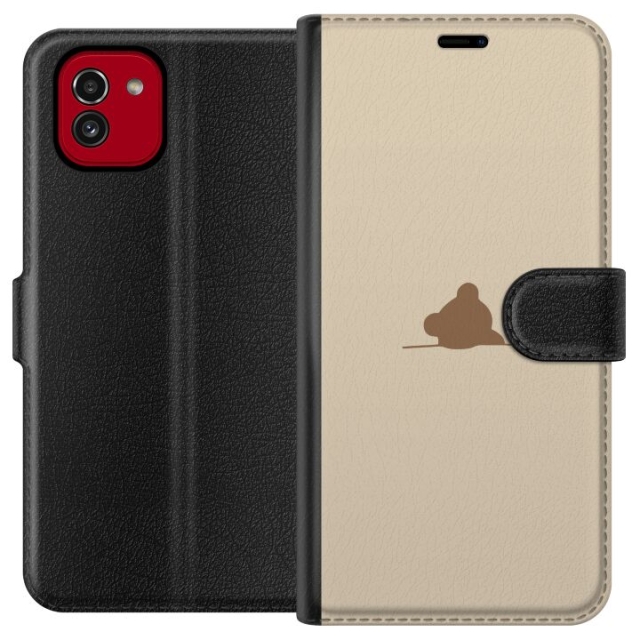 Wallet case for Samsung Galaxy A03 with Nalle design