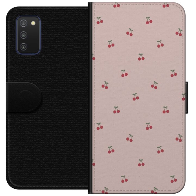 Wallet case for Samsung Galaxy A03s with Cherry design